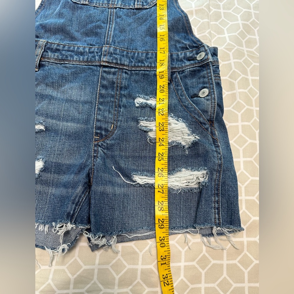 American Eagle blue denim overalls or jumpsuit size extra small - Picture 10 of 11
